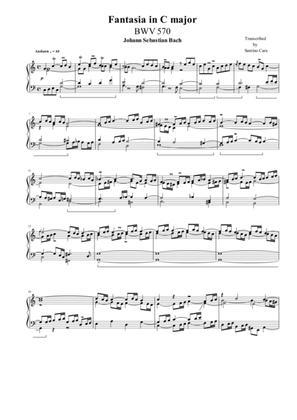 Fantasia in C major BWV 570
