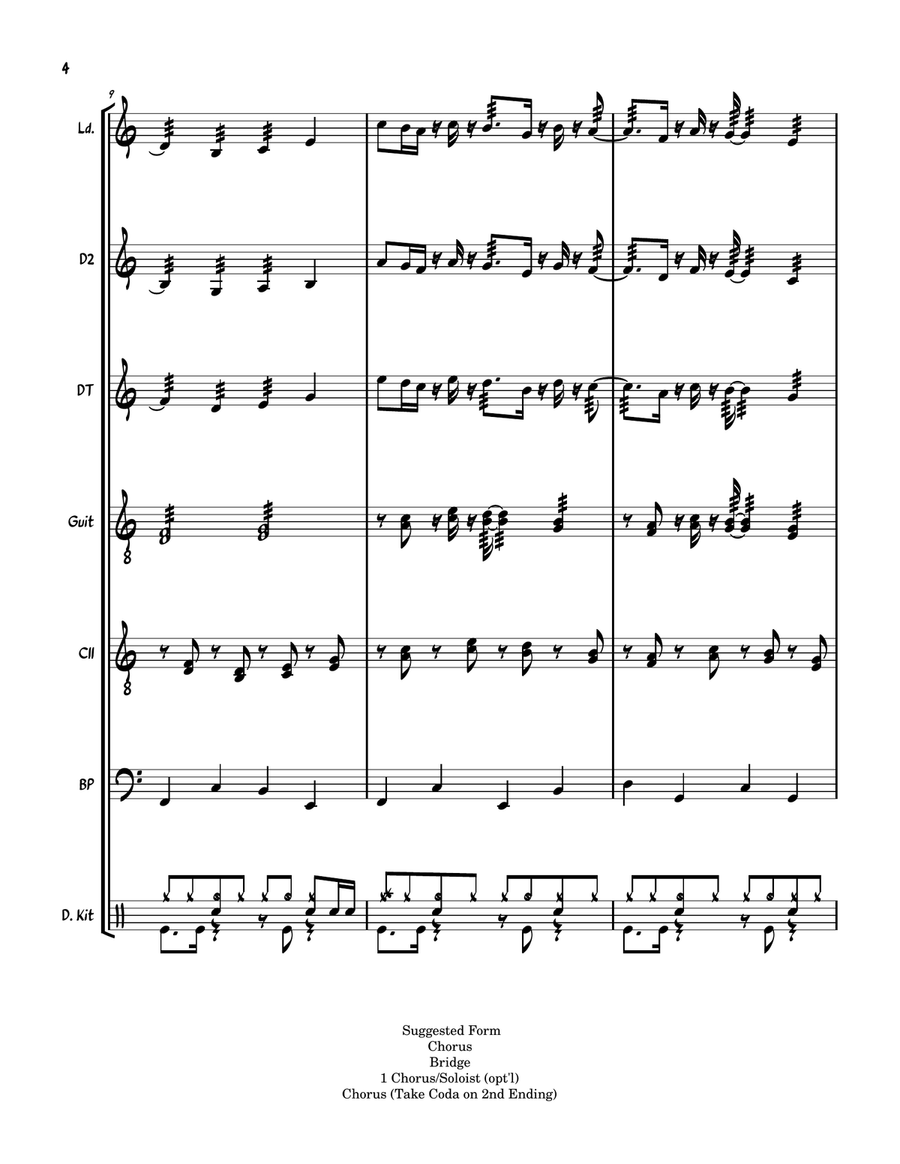 Saudade Steel Drum Band scores gallery preview page 4