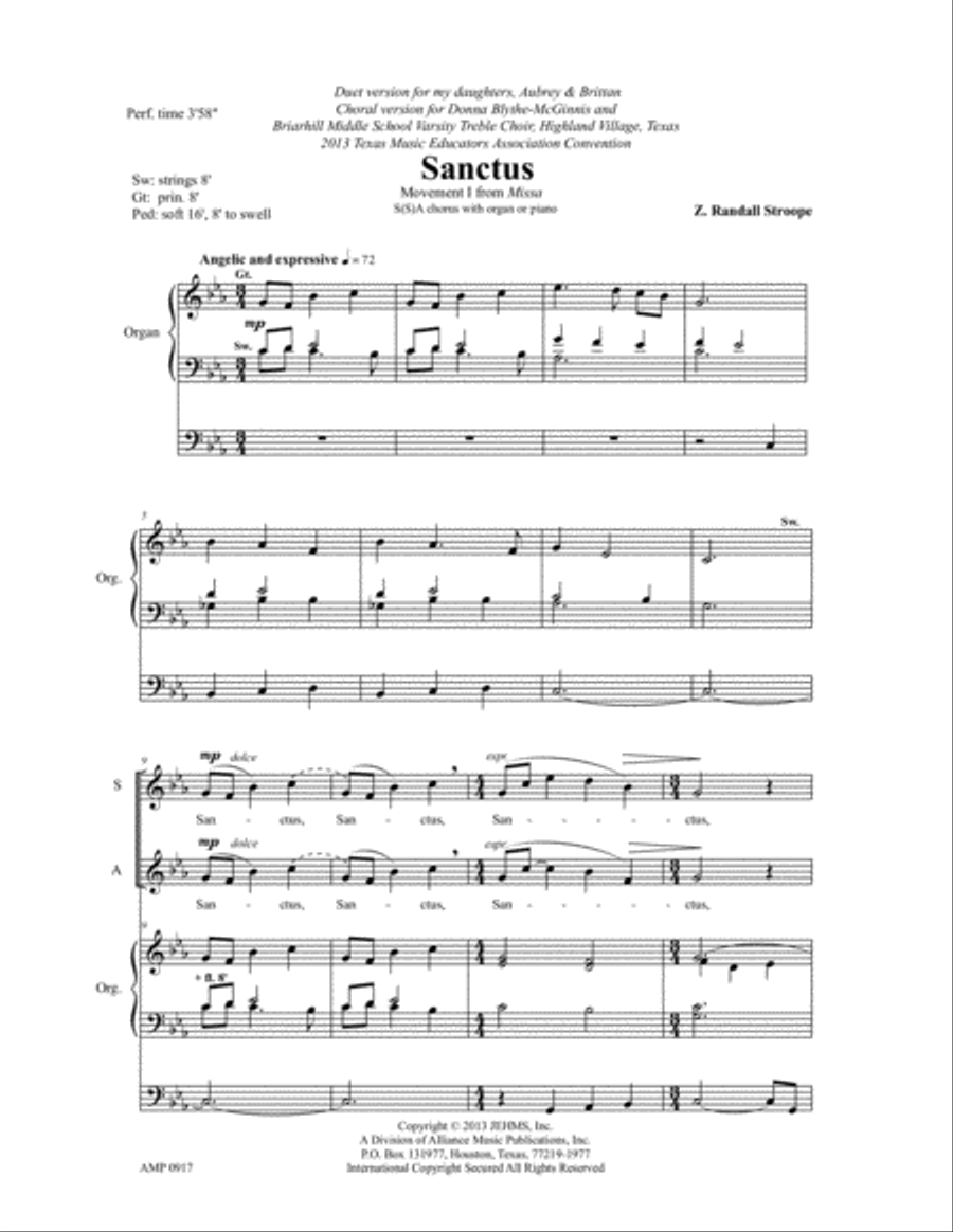 Sanctus Choir scores gallery preview page 2