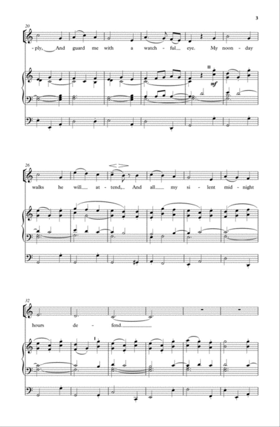 The Lord my pasture will prepare 4-Part scores gallery preview page 3