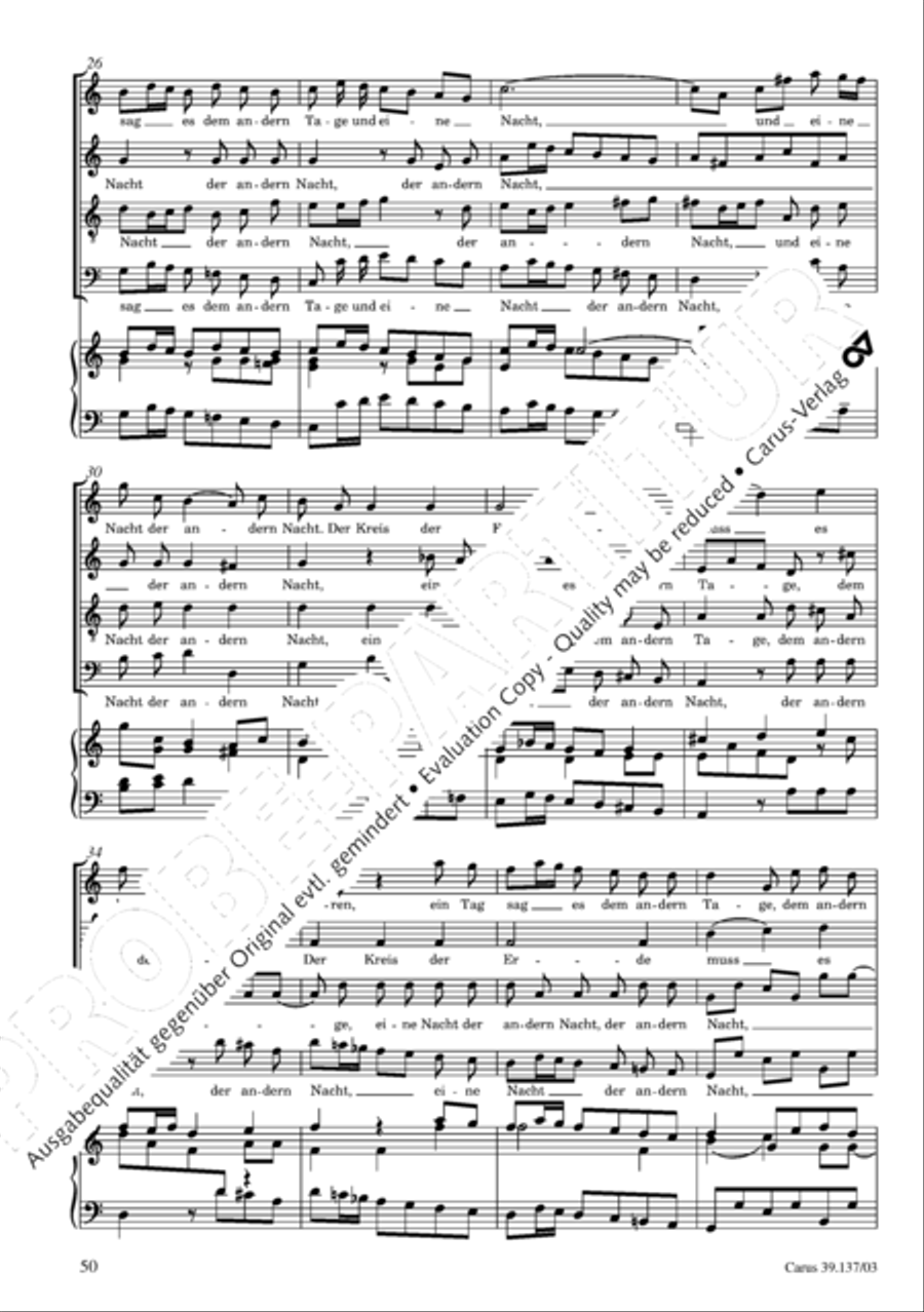 Die Tageszeiten 4-Part scores gallery preview page 51