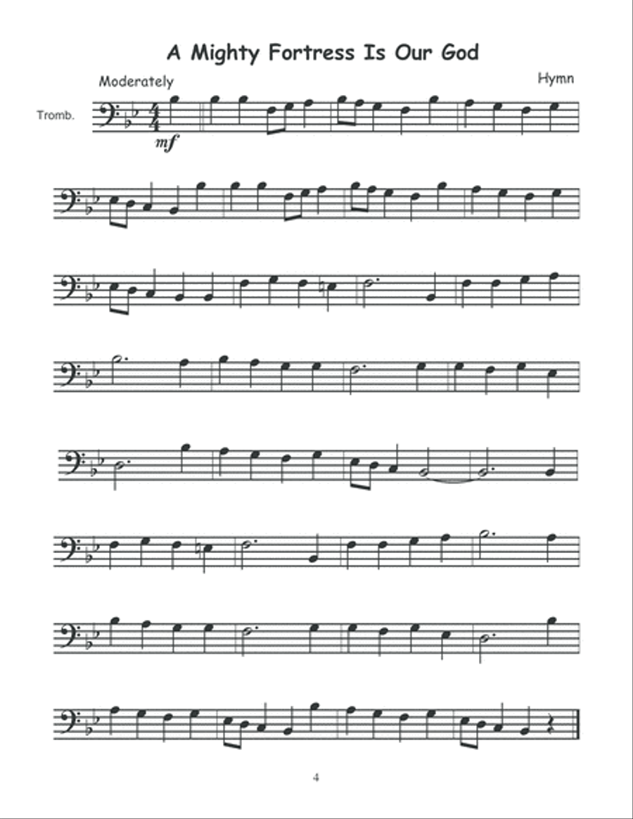 101 Easy Songs for Trombone Trombone Solo scores gallery preview page 5