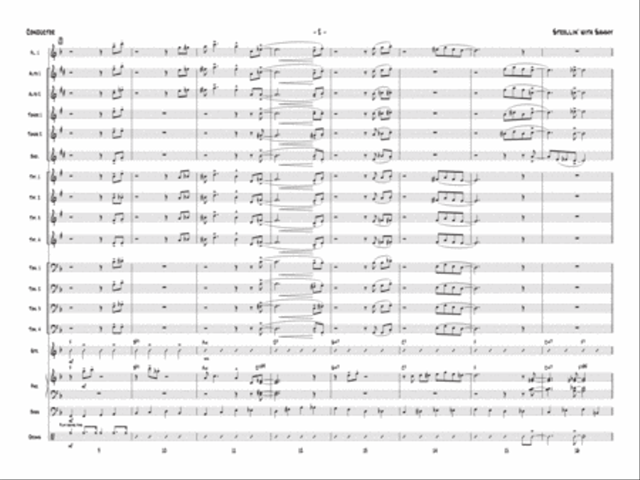 Strollin' with Sammy Jazz Ensemble scores gallery preview page 3