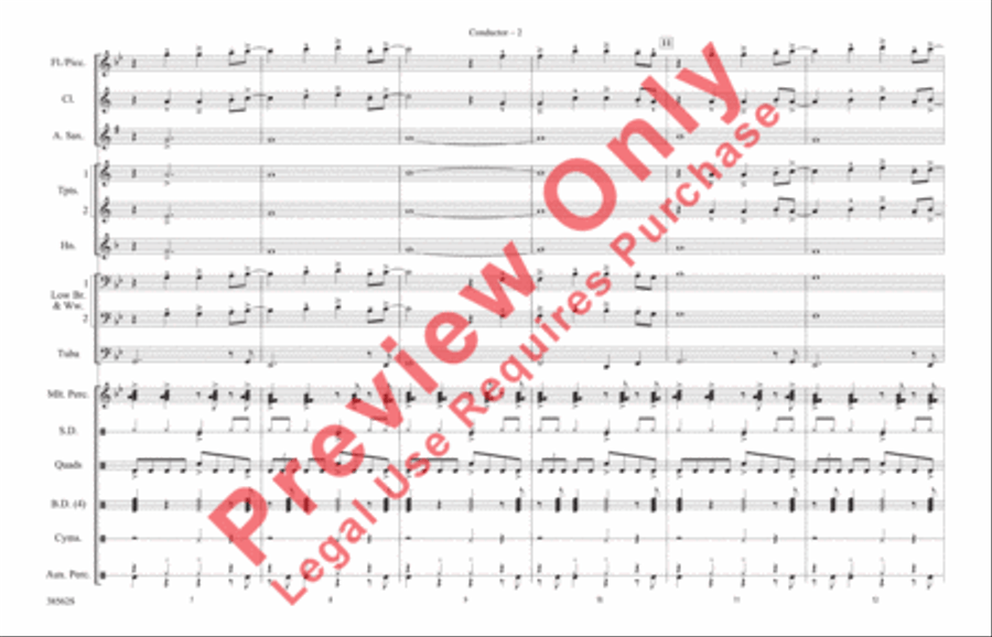 When We Stand Together Marching Band scores gallery preview page 3