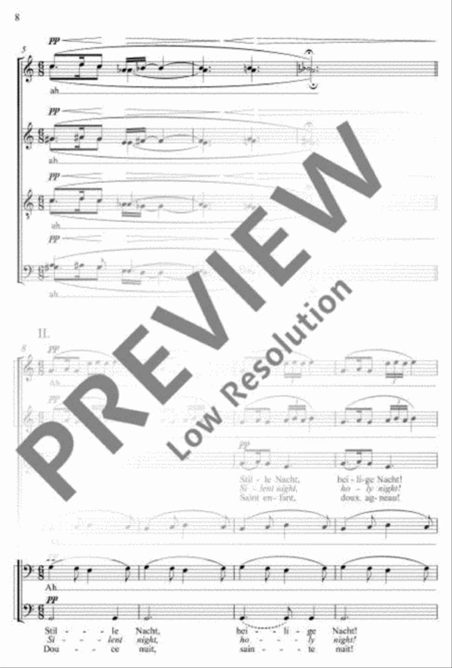 Silent Night, Holy Night A Cappella scores gallery preview page 9