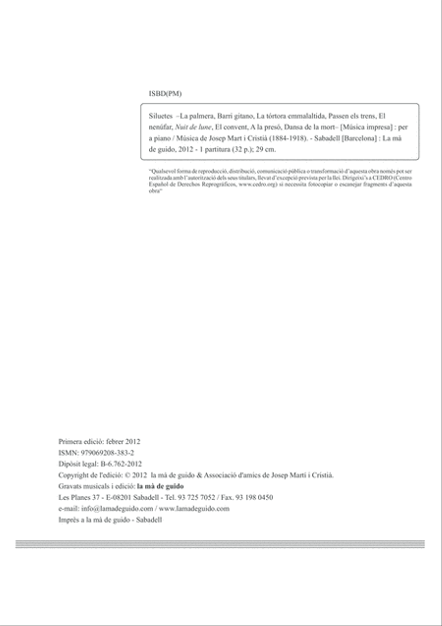 Siluetes Piano Solo scores gallery preview page 4