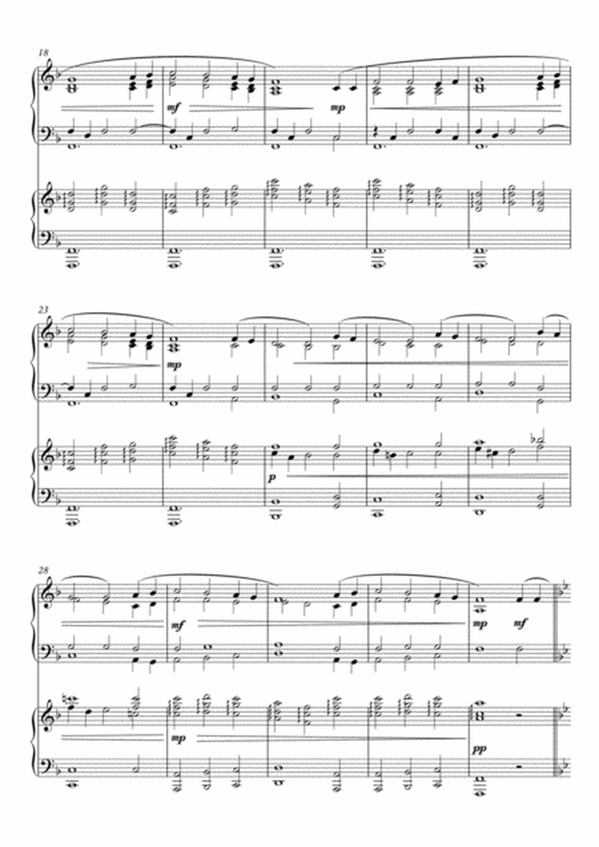 Infant Holy, Infant Lowly Christmas Carol Variations for 2 pianos 4 hands, Arr. Simon Peberdy image number null