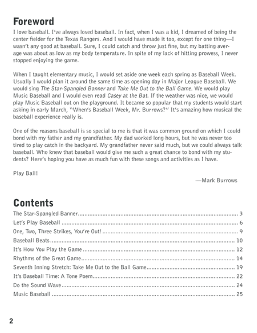 Play Ball! Unison Choir scores gallery preview page 3