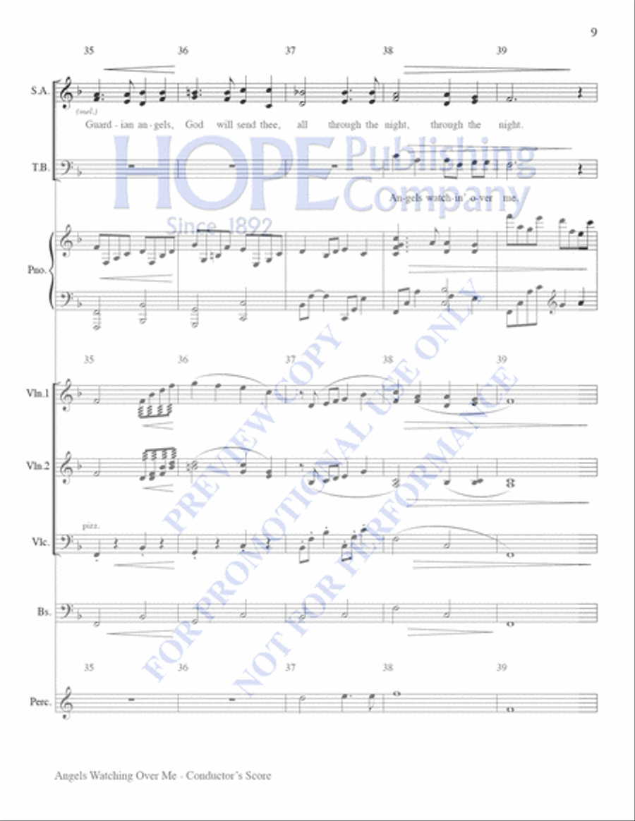 Angels Watching Over Me Angels Watching Over Me 4-Part scores gallery preview page 9