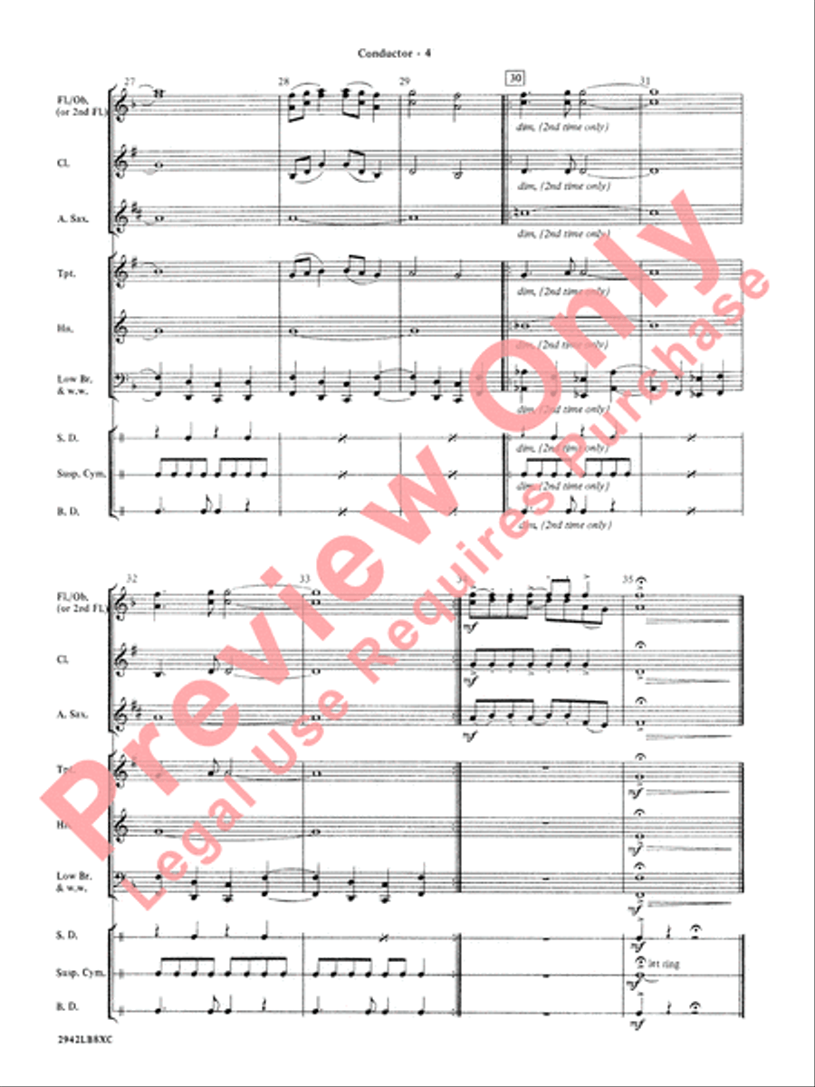 Linus and Lucy Concert Band scores gallery preview page 7