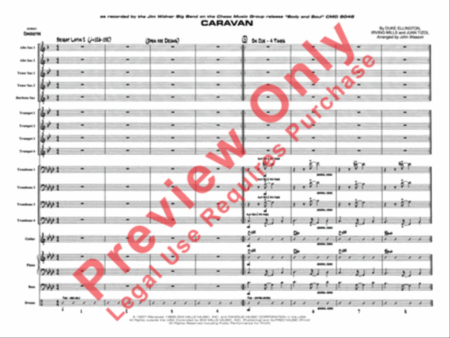 Caravan Jazz Ensemble scores gallery preview page 3
