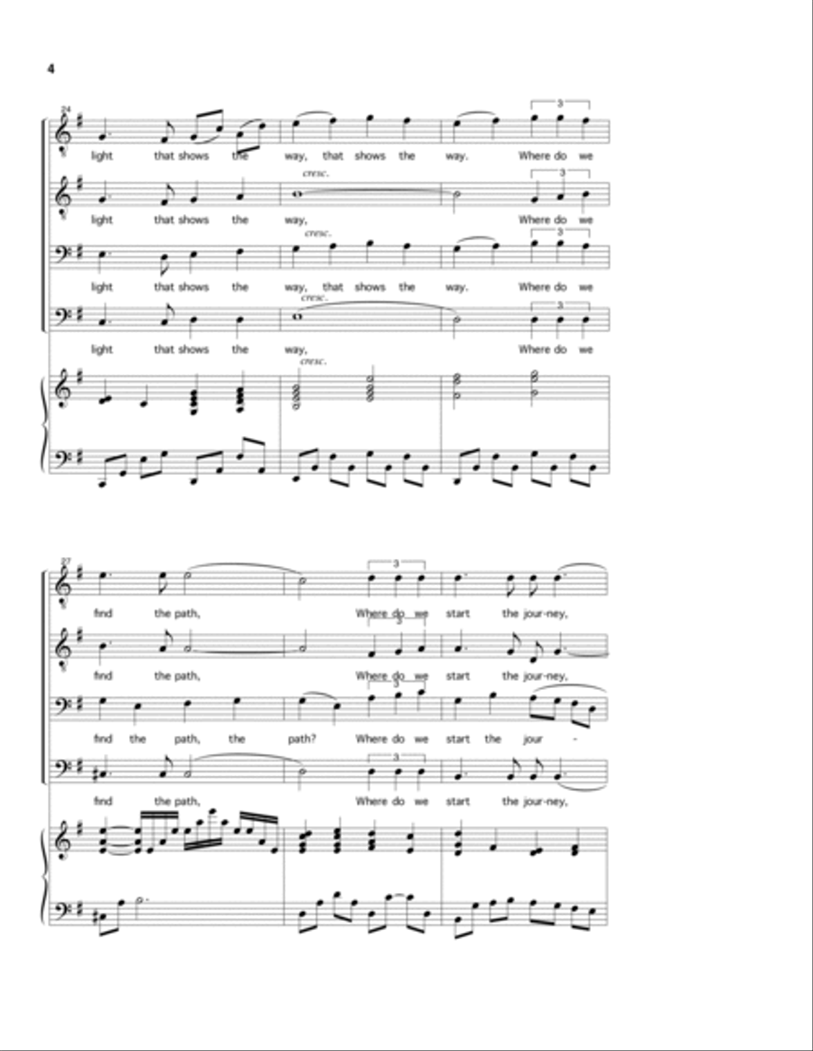 Friend (TTBB with piano) TTBB scores gallery preview page 3