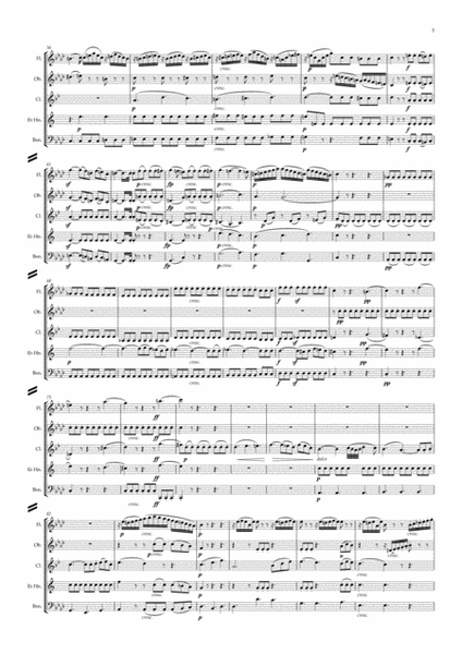 Beethoven: Septet in Eb major Op.20 Mvt.II Adagio - wind quintet image number null