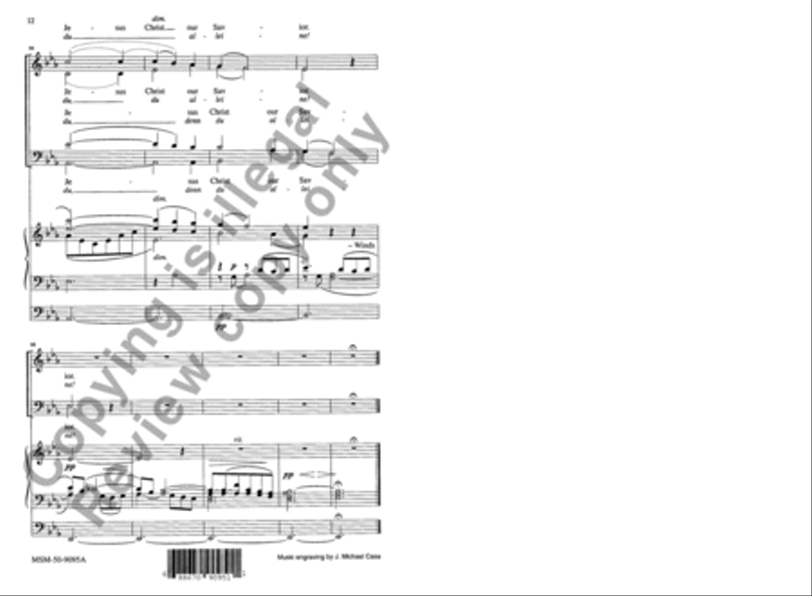 Grant Us Your Peace 4-Part scores gallery preview page 12