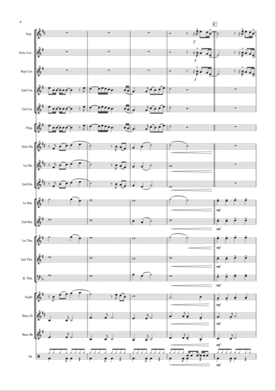 We Are The World Brass Band scores gallery preview page 4