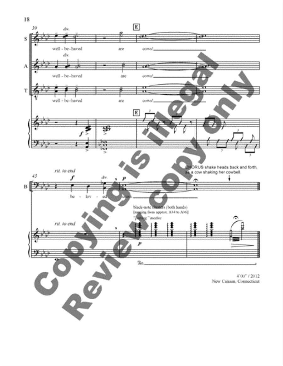 To Love This Earth: II. The Creatures 4-Part scores gallery preview page 32