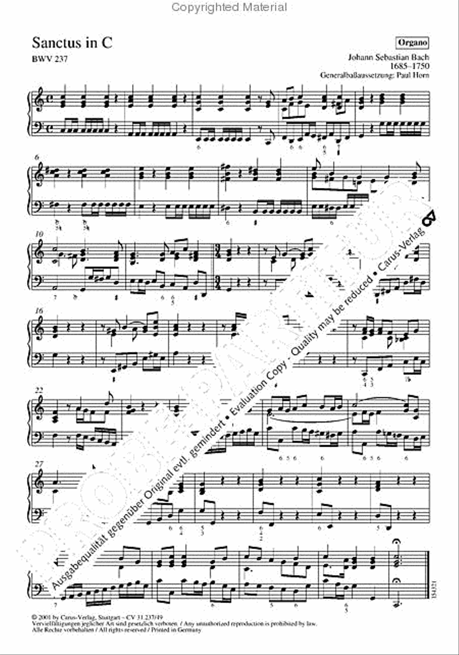 Sanctus in C major