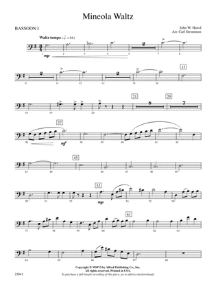 Mineola Waltz: Bassoon