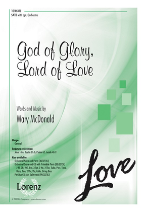 Book cover for God of Glory, Lord of Love