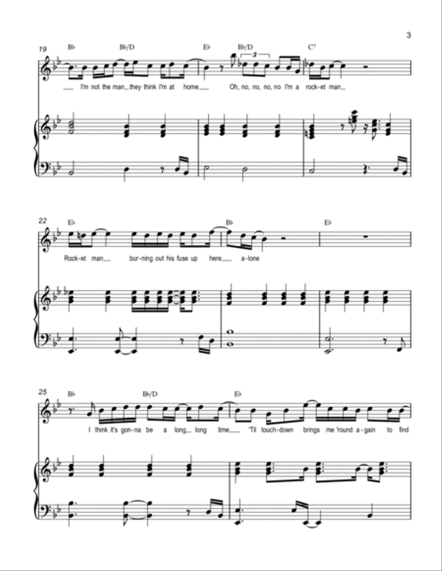Rocket Man Voice scores gallery preview page 3
