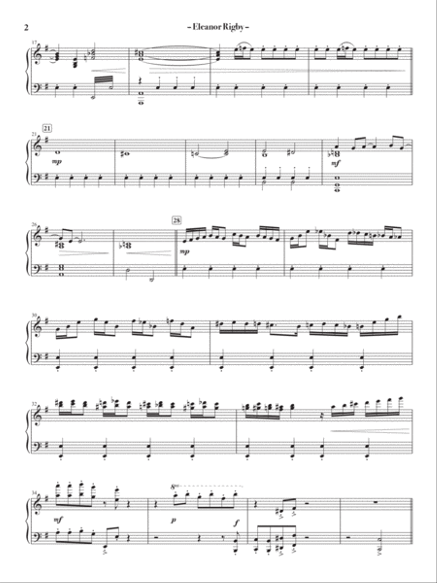 Eleanor Rigby Eleanor Rigby 4-Part scores gallery preview page 2