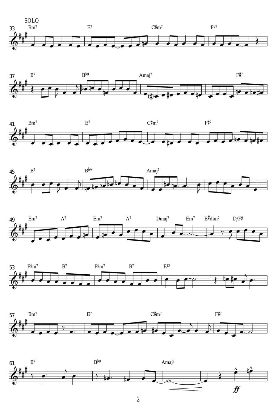 Satin Doll Satin Doll Alto Saxophone scores gallery preview page 2