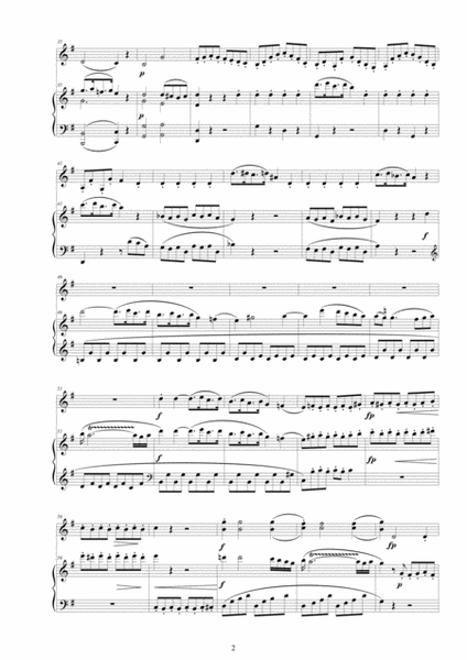 Mozart - Violin Sonata No.21 in E minor K 304 for Violin and Piano - Score and Part image number null