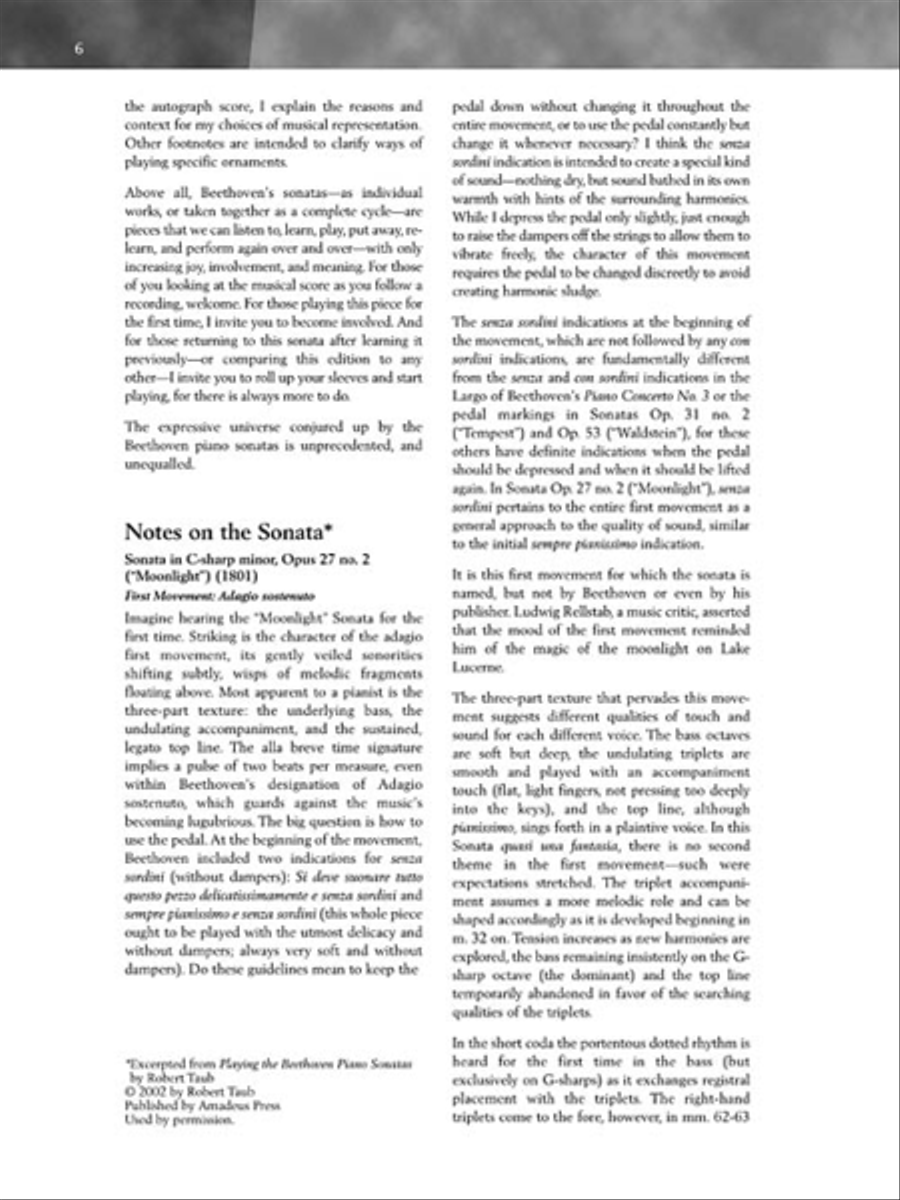 Beethoven – Sonata in C-Sharp Minor, Opus 27, No. 2 (“Moonlight”) Piano Solo scores gallery preview page 5