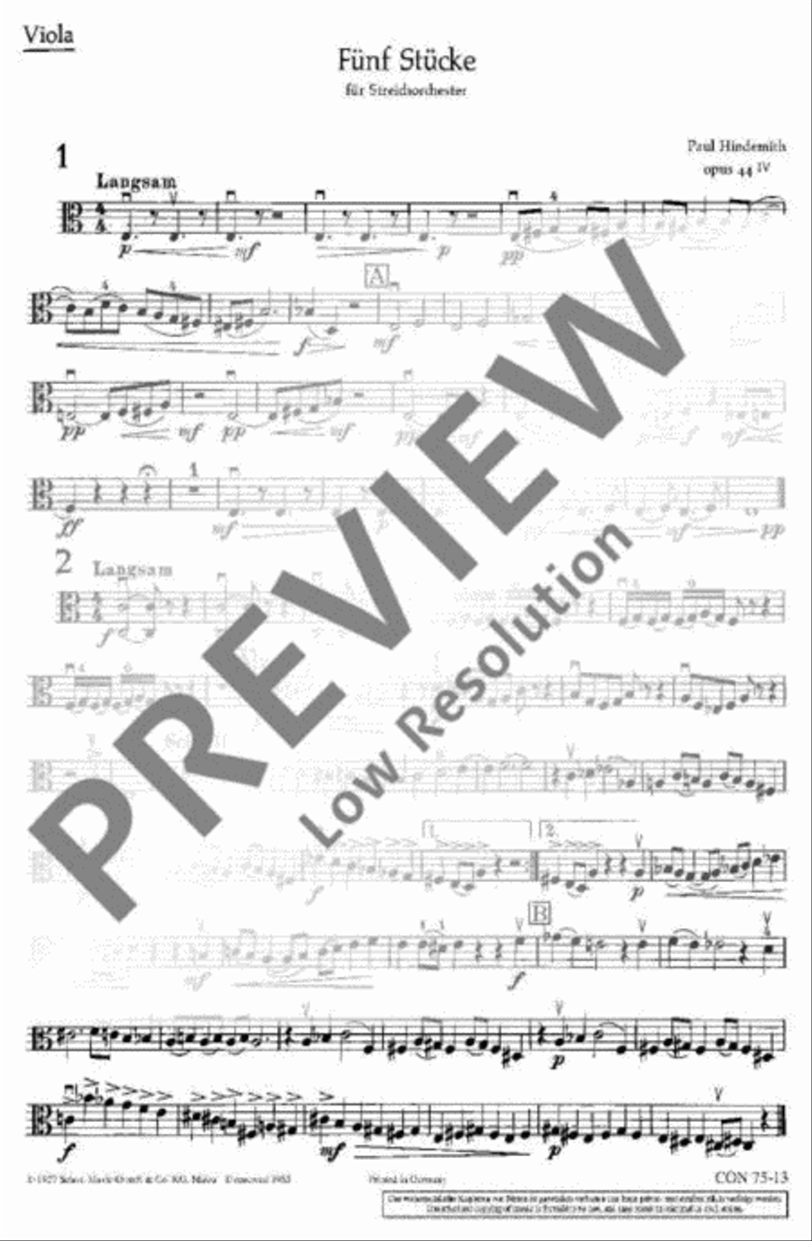Five Pieces String Orchestra scores gallery preview page 15