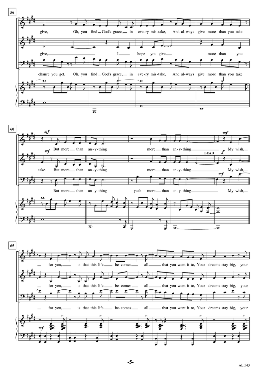 My Wish 3-Part scores gallery preview page 5