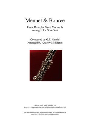 Menuet & Bouree arranged for Oboe Duet