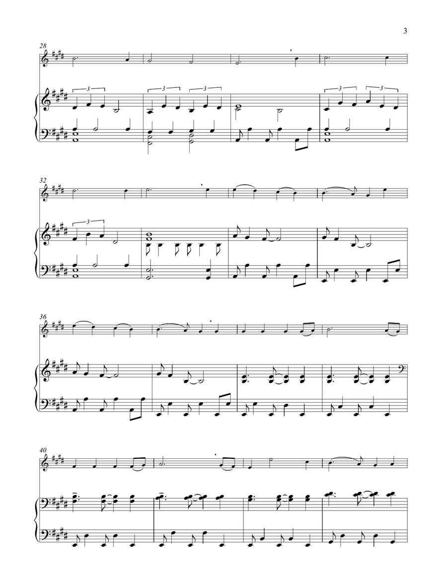 Joy To The World Flute Solo scores gallery preview page 3