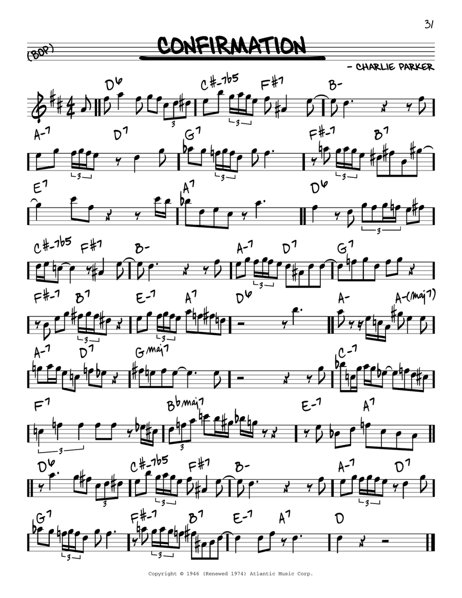 Confirmation E-Flat Instrument scores gallery preview page 1