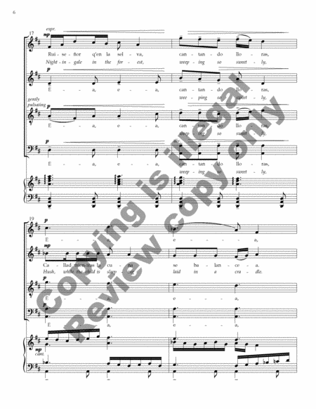 A la Nanita Nana from Carols and Lullabies (Choral Score) image number null