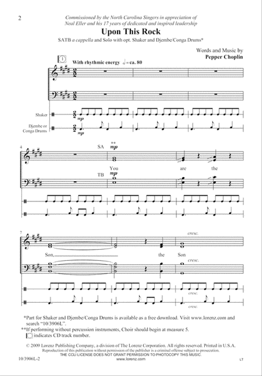 Upon This Rock 4-Part scores gallery preview page 3
