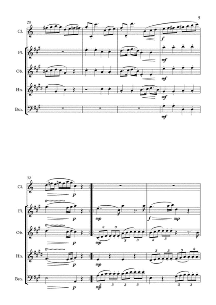 Clarinet Quintet K. 581 - Allegro con variationi (Full Score) image number null