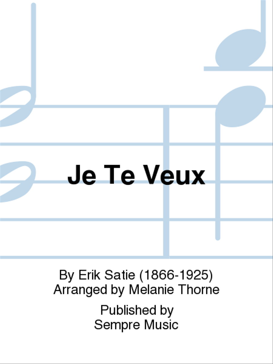 Je te Veux Flute Quartet scores gallery preview page 1