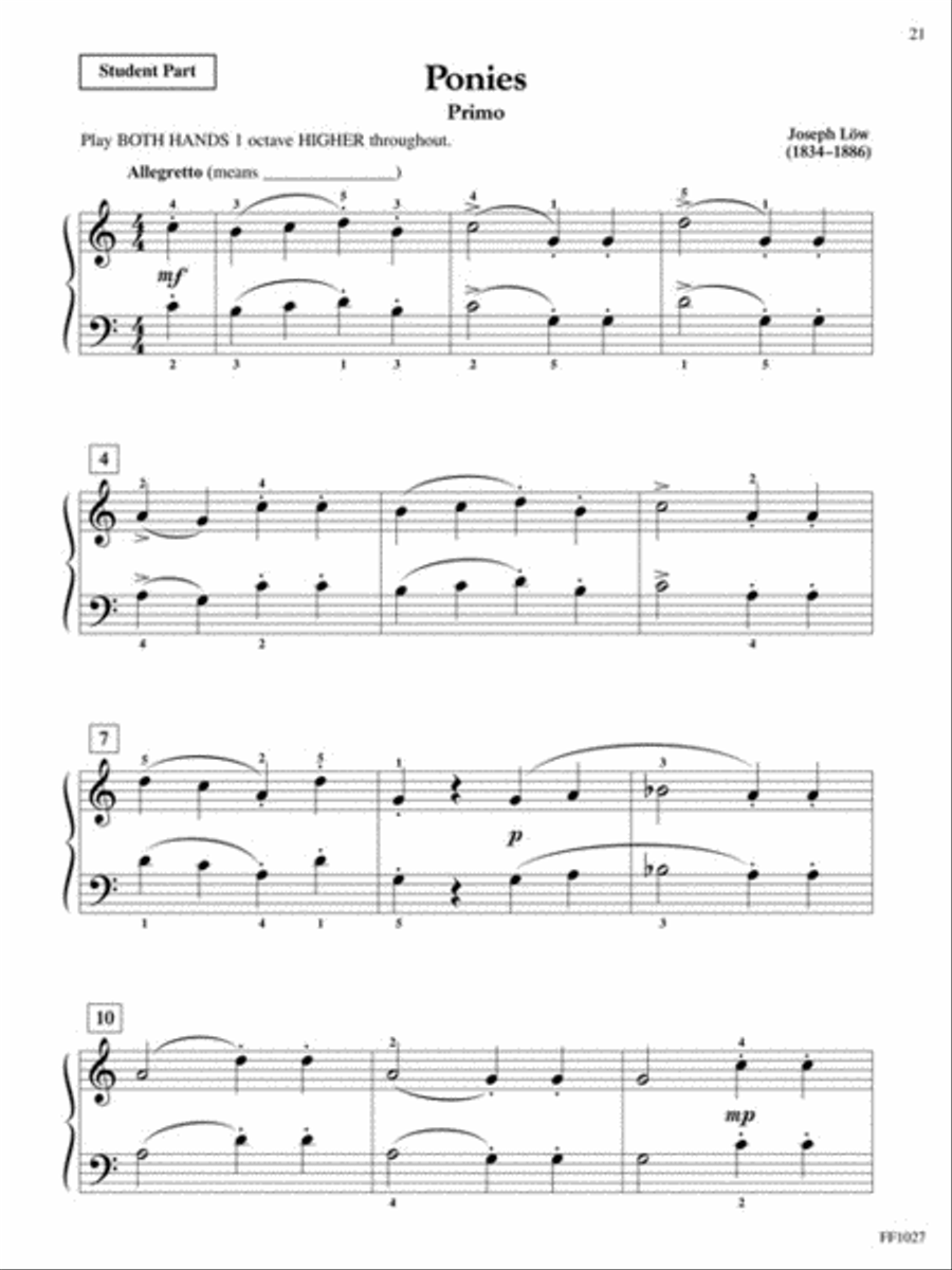 Preparatory Piano Literature Piano Method scores gallery preview page 6