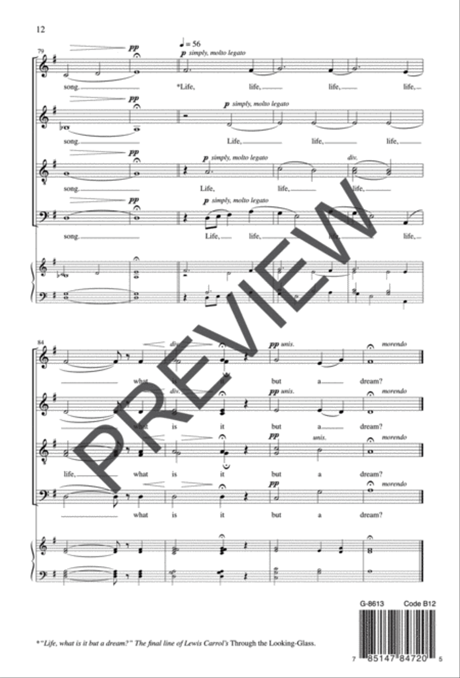 As I Walk the Silent Earth Divisi scores gallery preview page 12