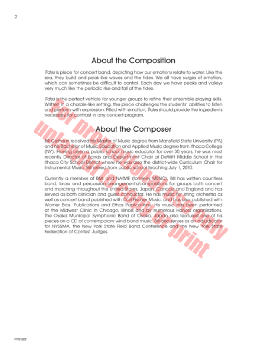 Tides Concert Band scores gallery preview page 3