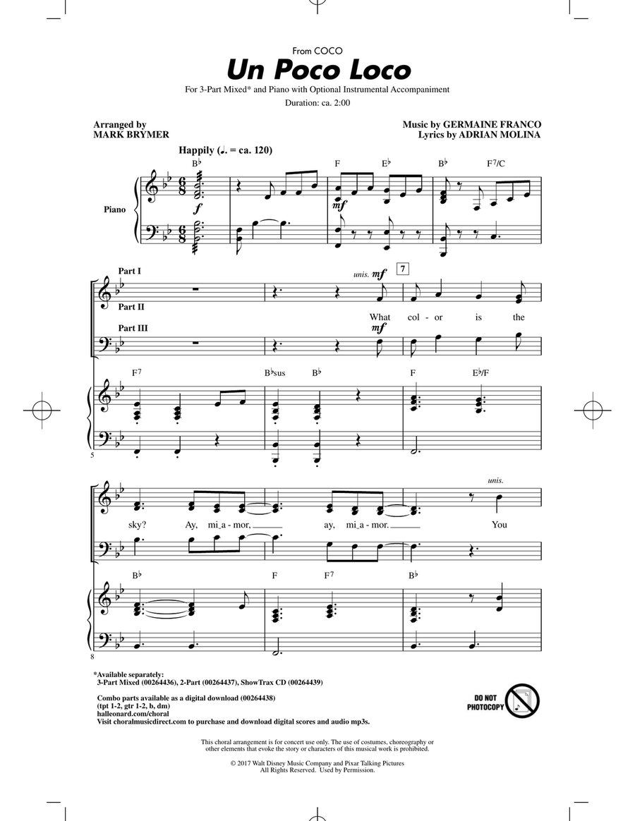 Un Poco Loco (from Coco) (arr. Mark Brymer)