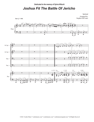 Joshua Fit The Battle of Jericho (Brass Quartet and Piano - Alternate Version)