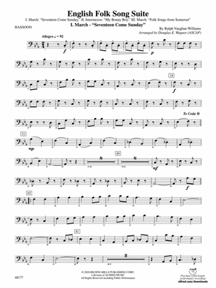 English Folk Song Suite: Bassoon