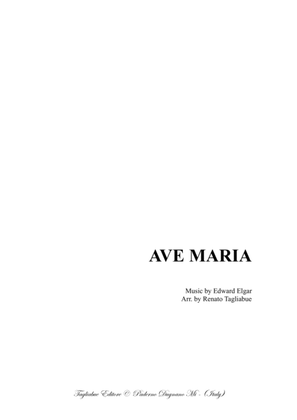 Book cover for AVE MARIA - E. Elgar - (Op. 2, No. 2) - For SATB Choir and Organ - Score Only