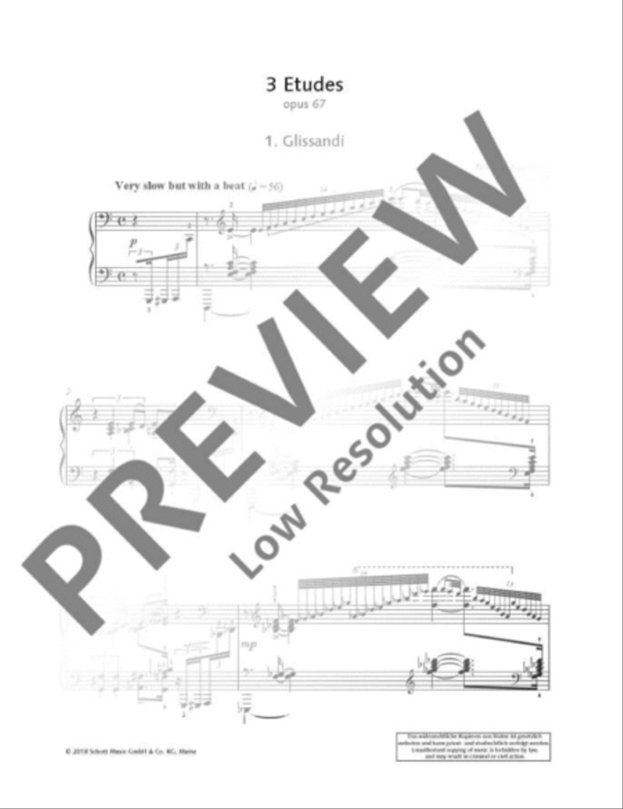 3 Etudes Piano Method scores gallery preview page 4