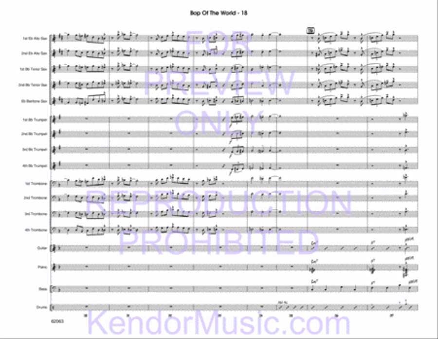 Bop Of The World Bop Of The World Jazz Ensemble scores gallery preview page 20
