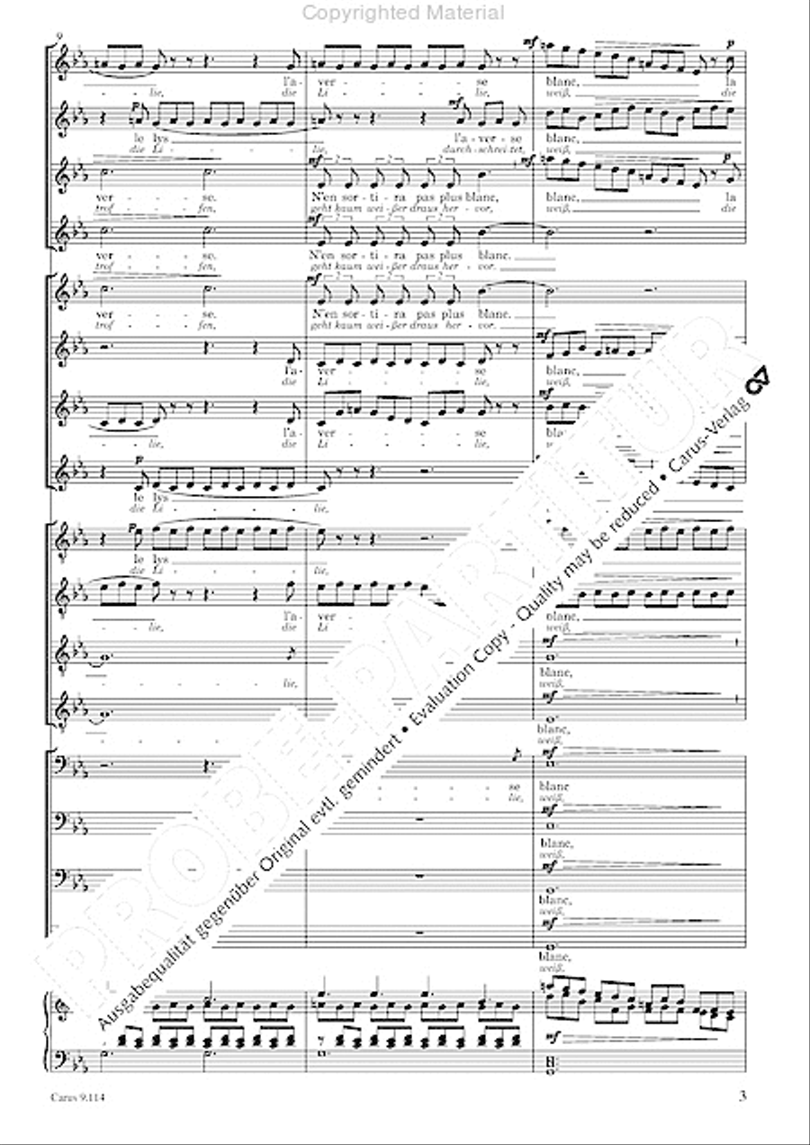 Trois Fragments de son Choir scores gallery preview page 6