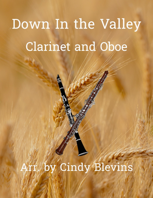 Book cover for Down In the Valley, for Clarinet and Oboe