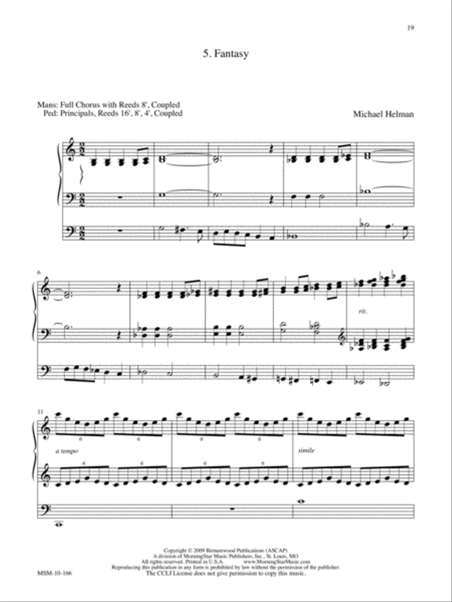 Joy to the World Variations for Organ Organ Solo scores gallery preview page 9