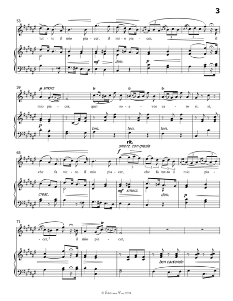 Pur dicesti,o bocca bella, by Antonio Lotti, in F sharp Major Voice scores gallery preview page 5